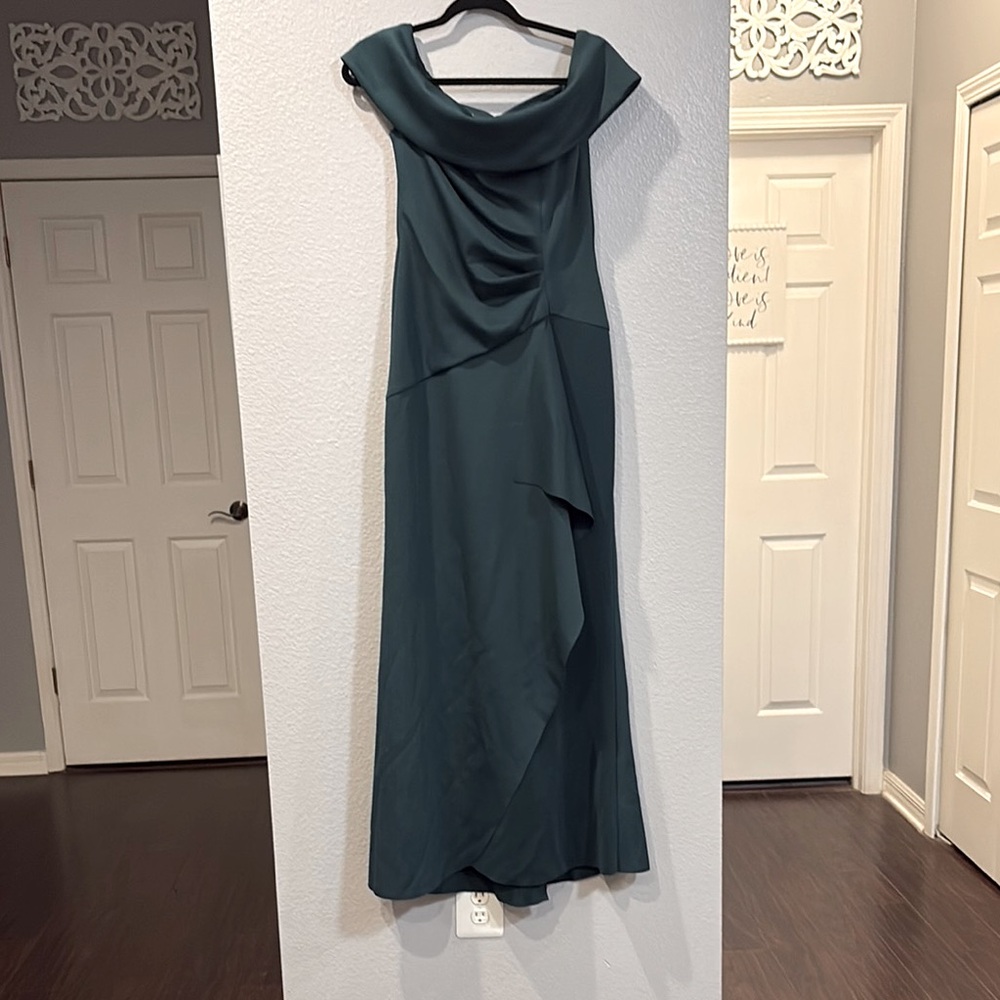 Sophisticated Teal Maxi Dress